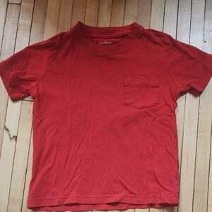 🔴5/$10 Carter's Vibrant Red Tee with Pocket